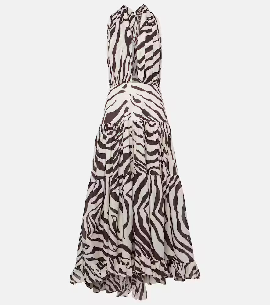 Alexandra Miro Marie Rose zebra-print cotton maxi dress | Mytheresa (US/CA)
