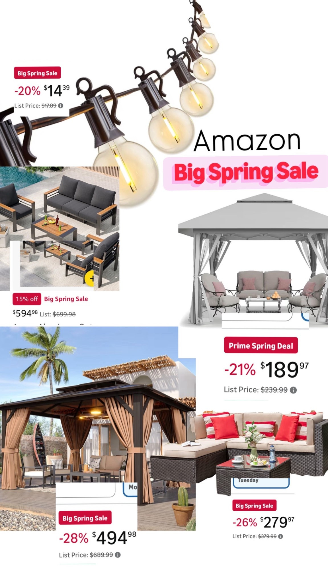 Amazon Big Spring Sale and here are today’s amazing deals for outdoor patio furniture. Summer is right around the corner so grab these deals before they’re gone and let’s spruce up our yards together ☀️ @amazonfindsandfashion 

#LTKSaleAlert #LTKHome #LTKdayinmylife