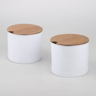 2ct Metal Jars White - Bullseye's Playground™ | Target