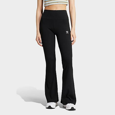 adidas Women's Originals Essentials Rib Flared Leggings in Black Size: XS | Finish Line (US)