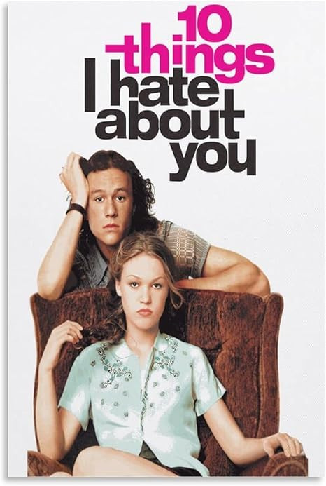 Movie Posters 10 Things I Hate About You Poster Wall Art Paintings Canvas Wall Decor Home Decor L... | Amazon (US)