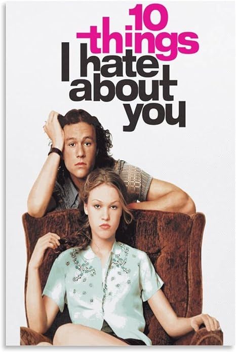 Movie Posters 10 Things I Hate About You Poster Wall Art Paintings Canvas Wall Decor Home Decor L... | Amazon (US)