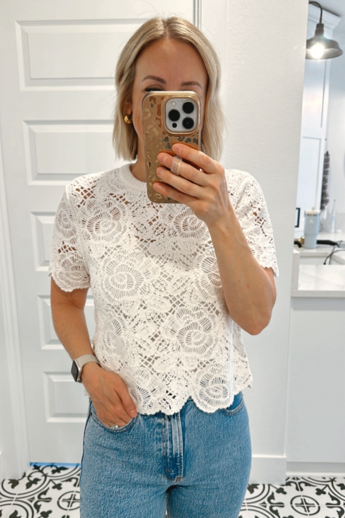 This top is so pretty for spring and summer. Runs true to size and I’m wearing a white tank top underneath. 

#LTKWorkwear #LTKSeasonal #LTKFindsUnder100