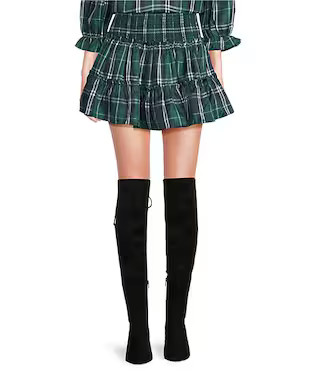 Jordyn Plaid Skort | Dillard's