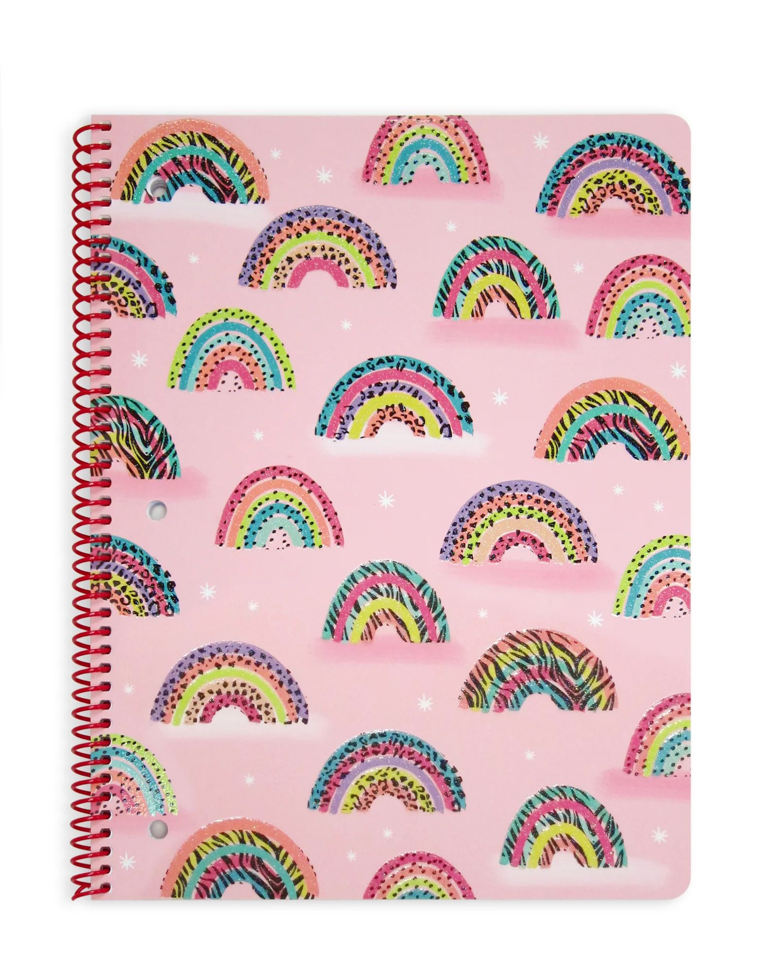 Class Act Stationery 1-Subject Spiral Notebook, 80 WR Sheets, Leopard Rainbow - Walmart.com | Walmart (US)