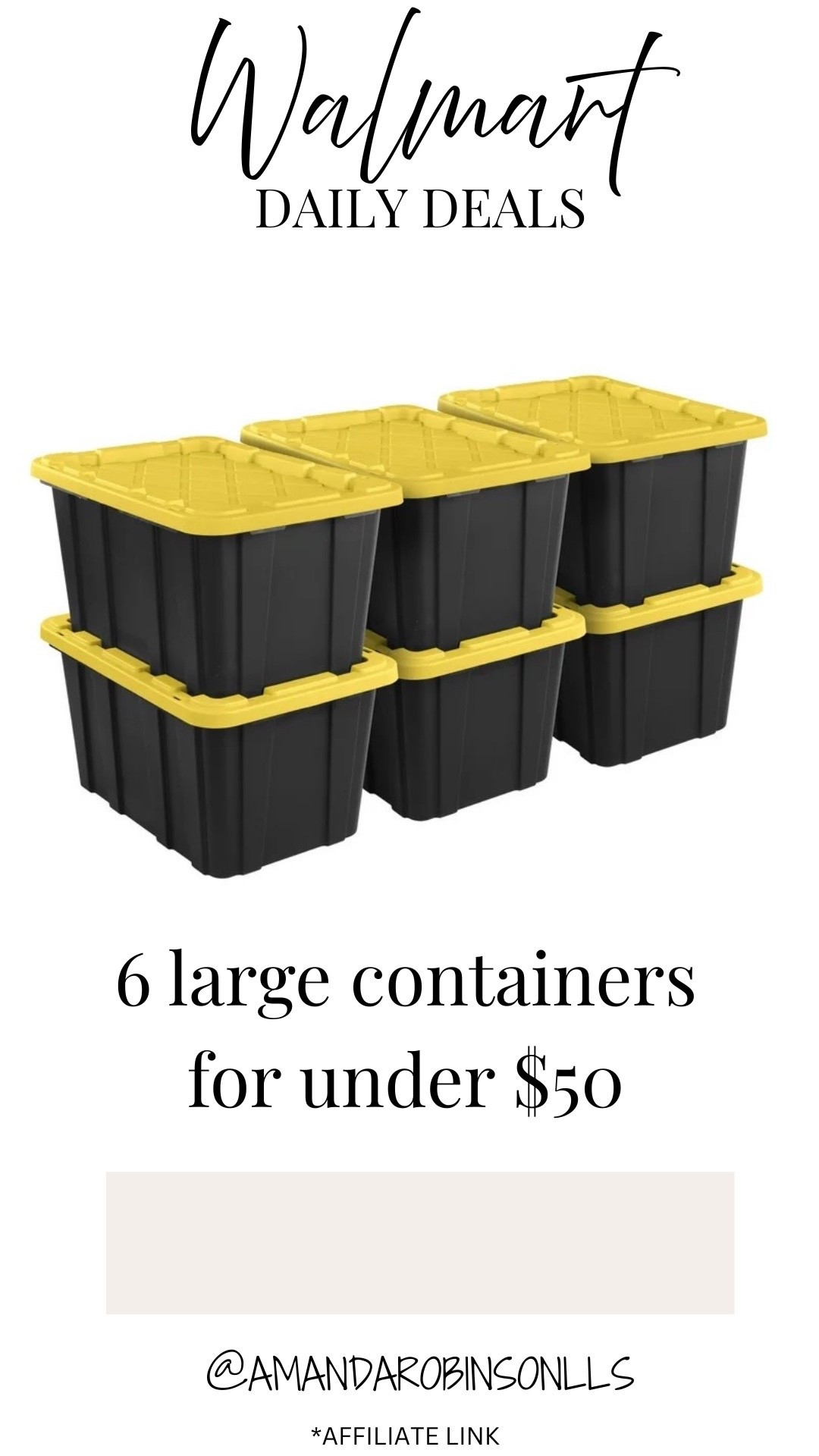 Walmart Daily Deals
6 large containers for under $50

#LTKSaleAlert #LTKHome