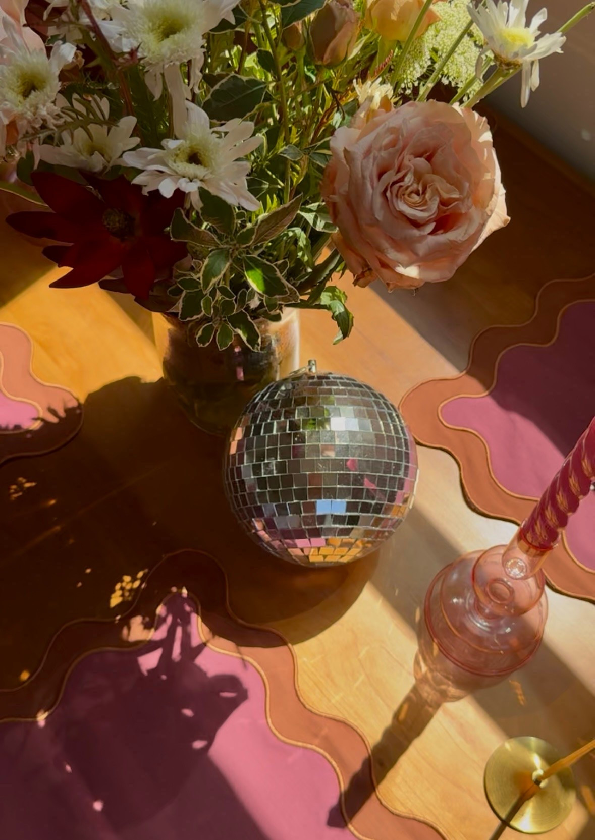 Disco ball magic on the dining table 

#LTKHome #LTKFindsUnder50