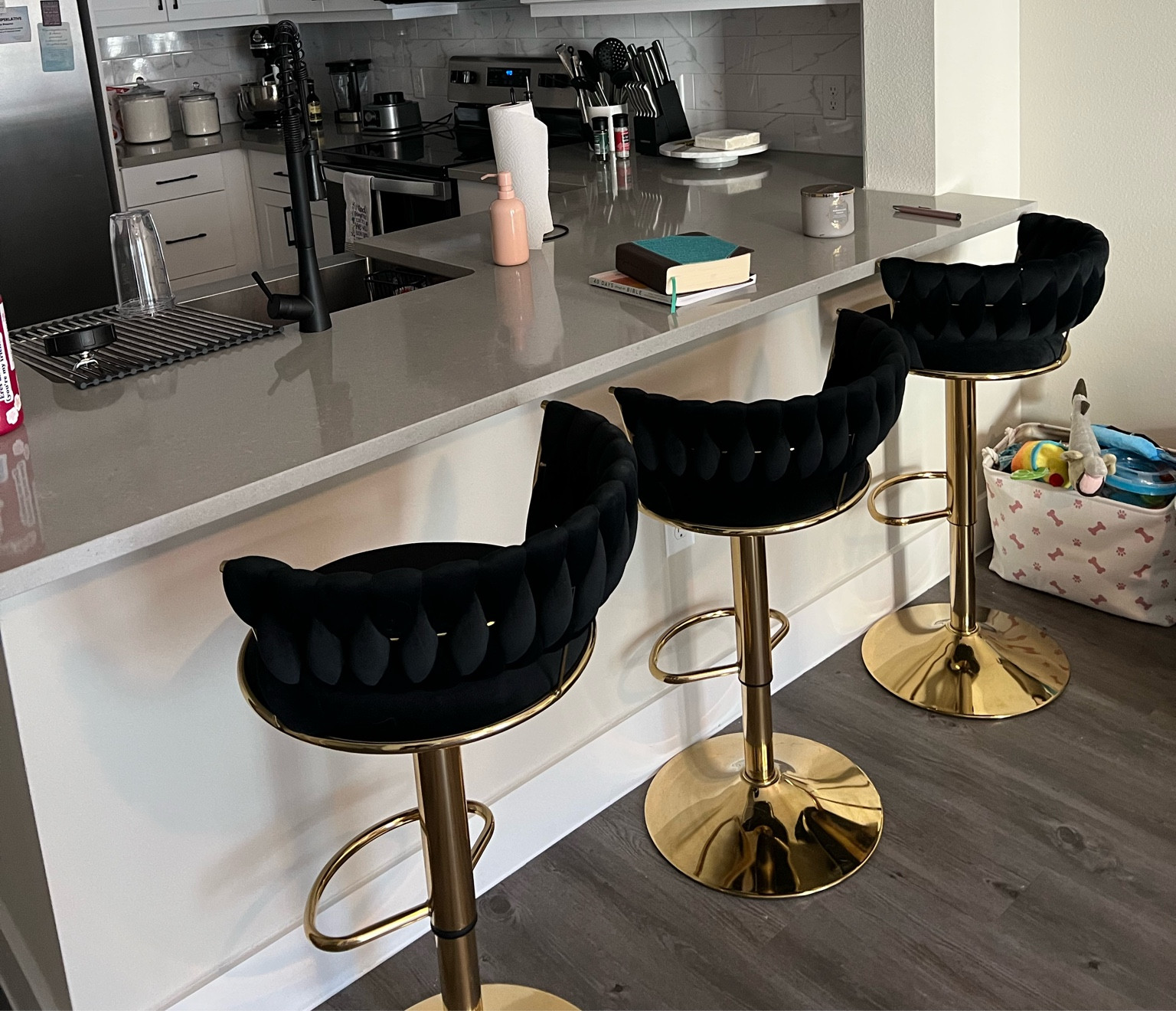 obsessed with the barstools in my apartment!

#LTKhome #LTKsalealert
