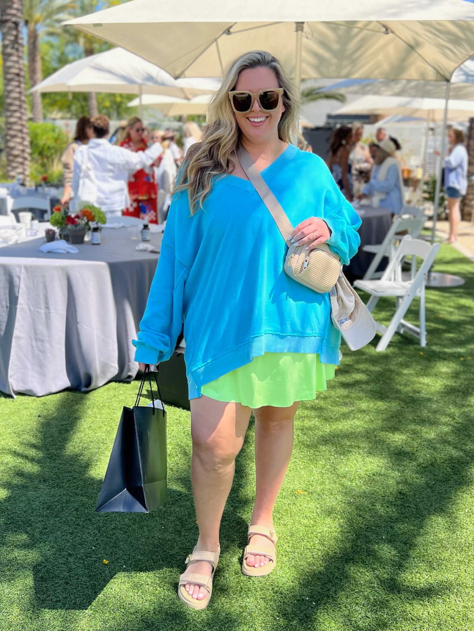 What I wore to brunch and workshop in Scottsdale, AZ! Aerie top XXL, Athleta longline bra 2X and skort 1X, Target sandals, Maurice’s crossbody bag, and Amazon sunnies! 
#LTKplussize #LTKstyletip

#LTKSeasonal