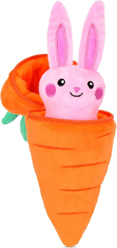 iscream Easter Joy 8" Plush Surpise Bunny in a Carrot with Embroidered Accents for All Ages | Amazon (US)
