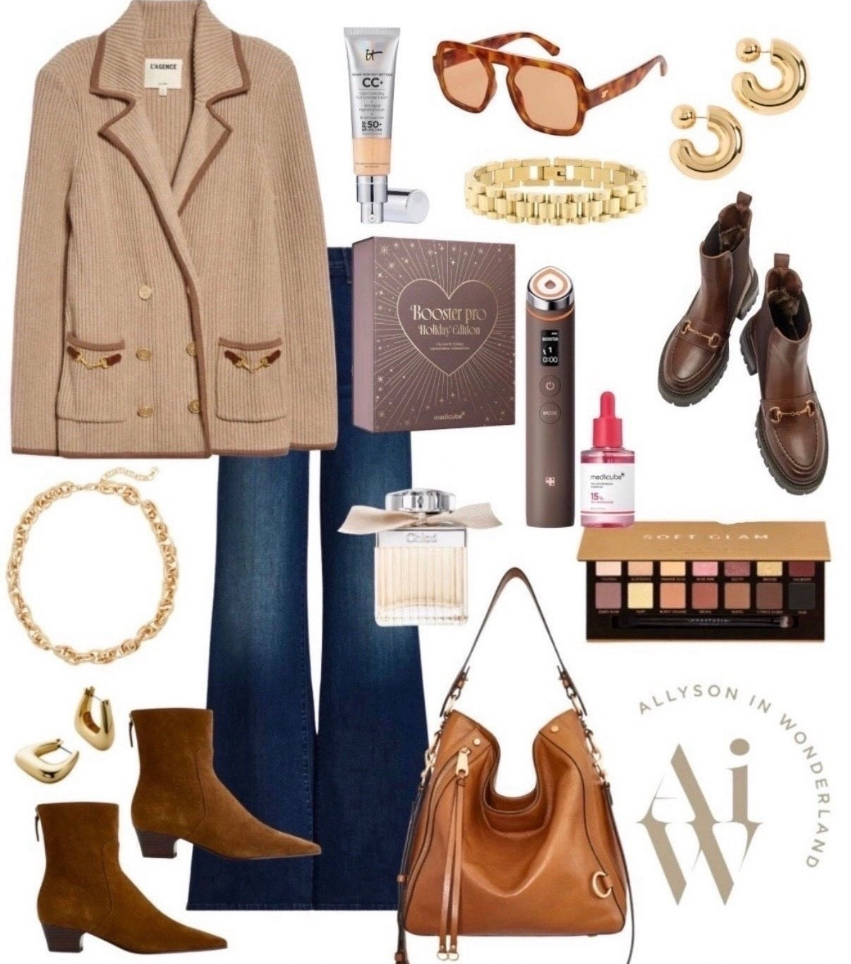 Knit blazer 
Wide leg jeans 
Winter outfit
Fall outfitt

#LTKStyleTip 

#LTKSeasonal #LTKHoliday #LTKBeauty