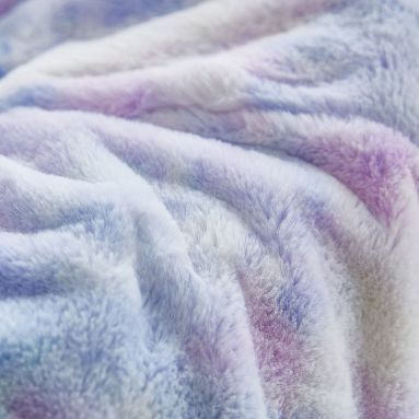 Tie-Dye Faux-Fur Beanbag Chair | Pottery Barn Teen