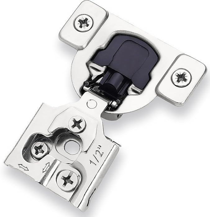 Decobasics 50 Pack Soft Close Cabinet Hinges \u2013 1/2" Overlay for Kitchen Cabinet Doors, Slow ... | Amazon (US)