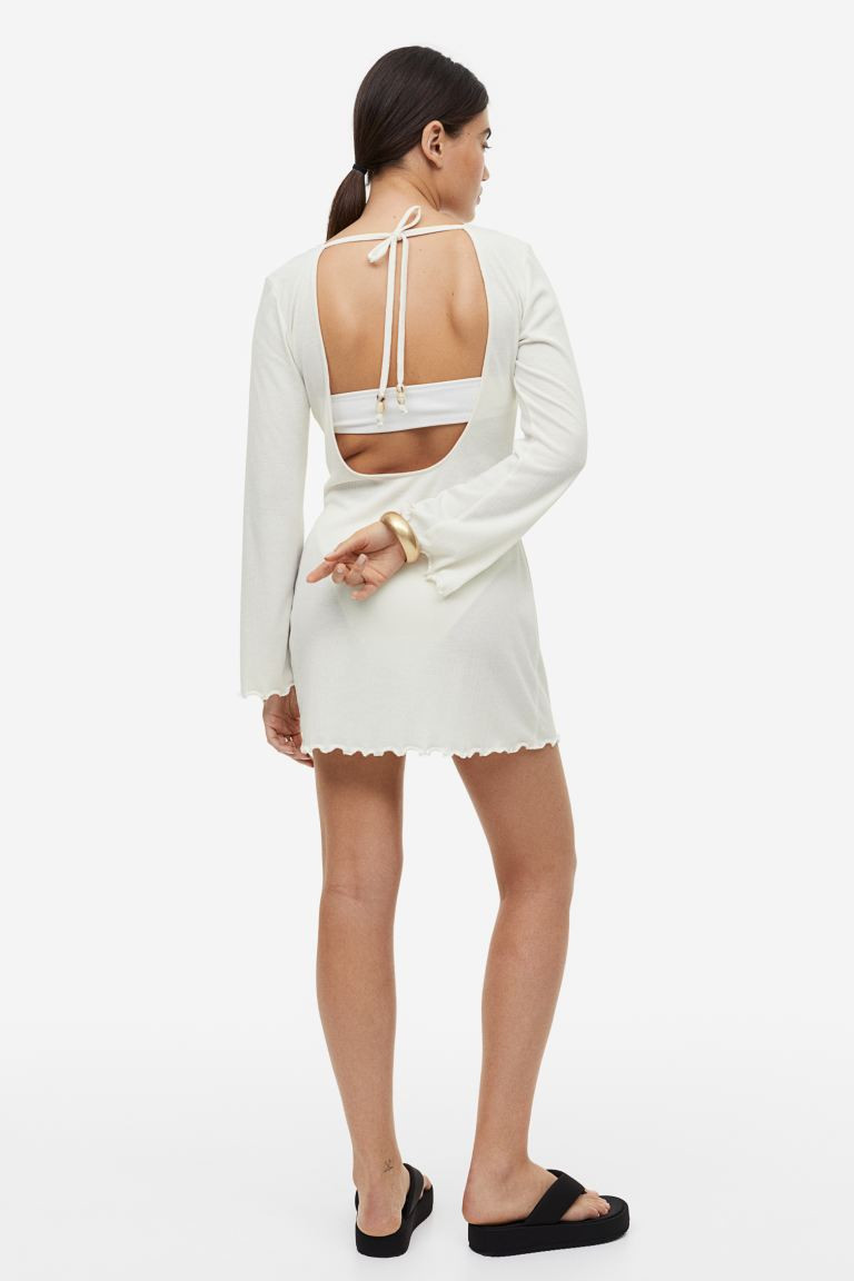 Short Beach Dress - White - Ladies | H&M US | H&M (US + CA)