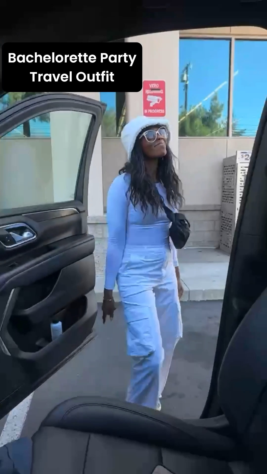 A bachelorette travel outfit that is perfect for a road trip or getting on a flight, but still feeling bridal! I’m wearing white cargo pants and a white bodysuit that is so smooth. 

#LTKWedding #LTKStyleTip