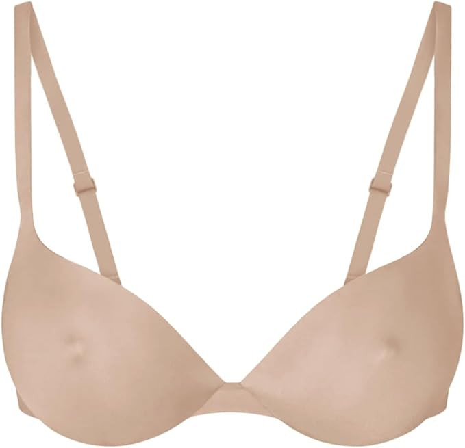 REORIA Women's Trendy Plunge Nipple Padded Comfortable Smoothing Supportive Underwire Push Up Bra... | Amazon (US)