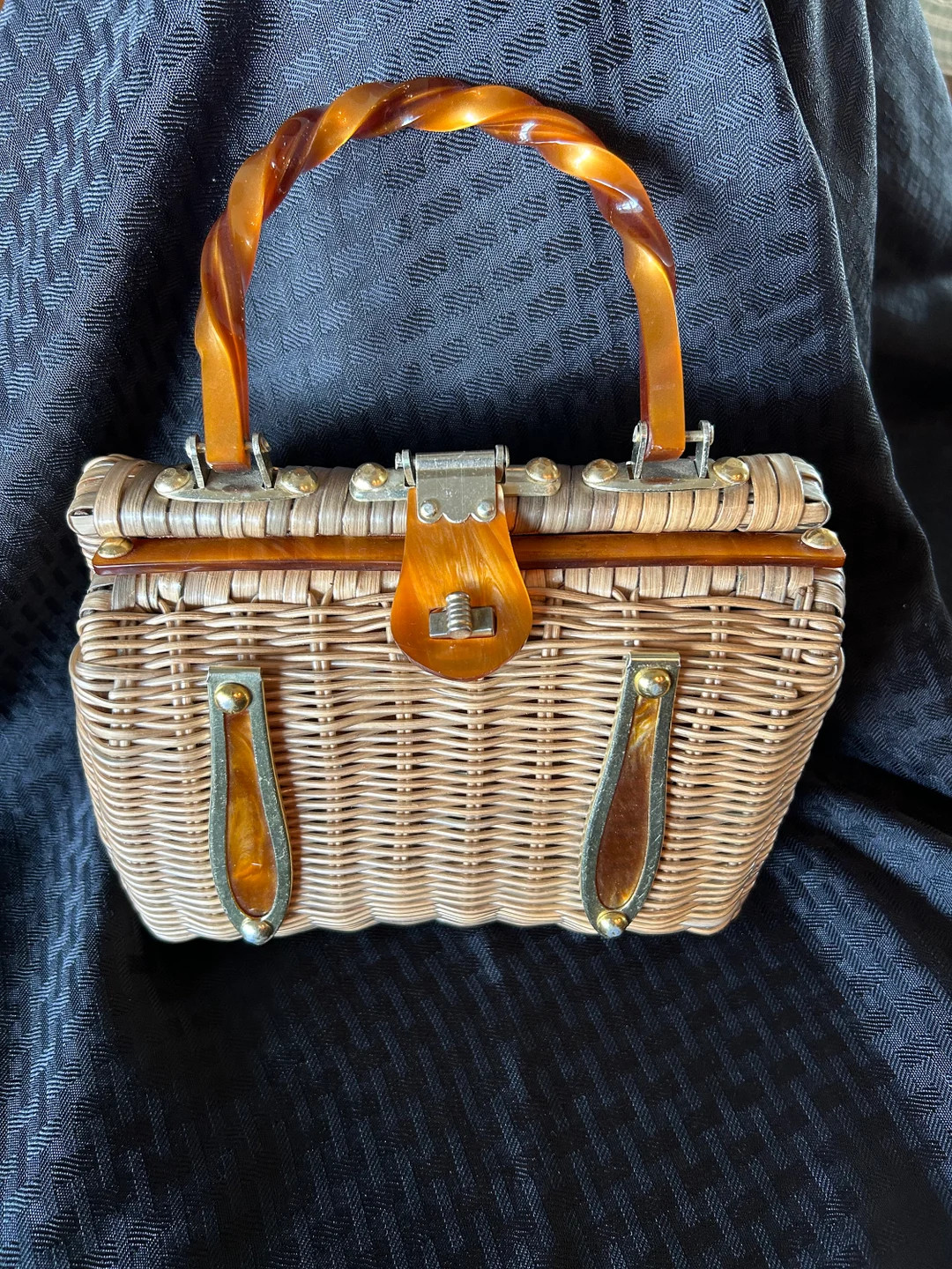 Vintage wicker purse | Etsy (US)