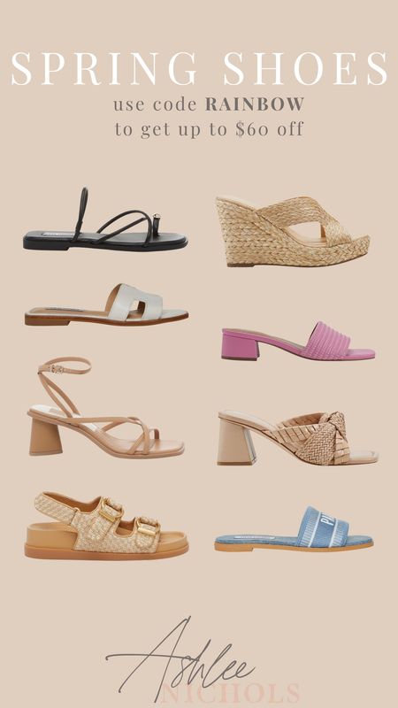 Use code RAINBOW to save up to $60 on spring shoes from Dolce Vita, Steve Madden, Marc Fisher and more!

Spring shoes, spring sandals, spring outfits, a 

#LTKsalealert #LTKfindsunder50 #LTKstyletip