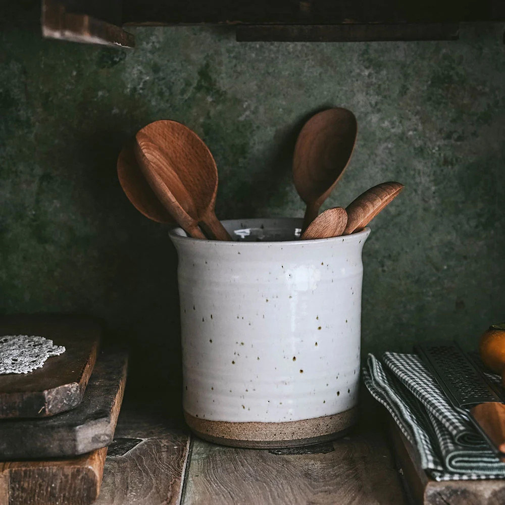 Speckled Utensil Crock | Roan Iris