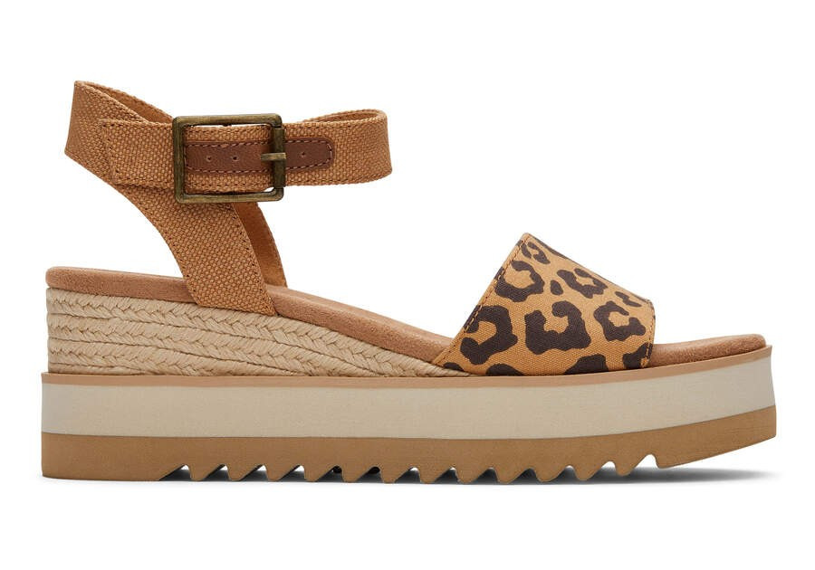 Women's Diana Leopard Wedge Sandal | TOMS | TOMS (US)