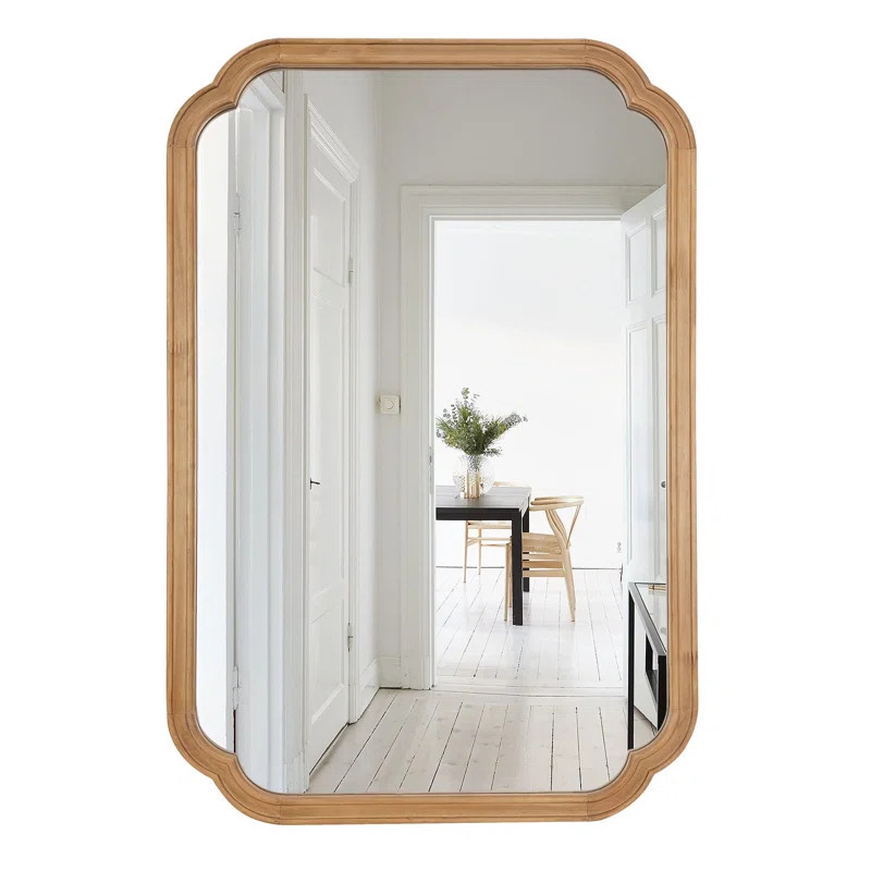 Winston Porter Solid Wood Accent Wall Mirror for Bathroom Bedroom & Reviews | Wayfair | Wayfair North America