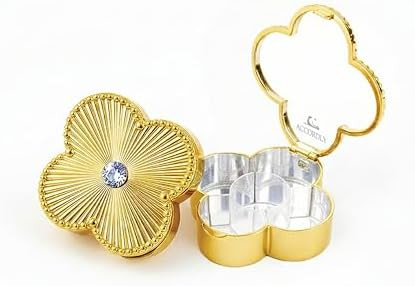 NobleCase Lucky Charm Luxury Travel Pill Organizer, 5 Compartments, Easy-Open Lock, Mirror, Cute ... | Amazon (US)