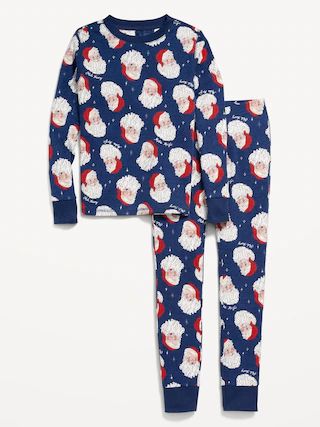 Gender-Neutral Printed Snug-Fit Pajama Set for Kids | Old Navy (US)