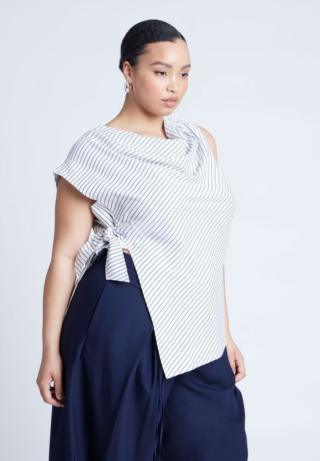 Asym Tie Top | Eloquii