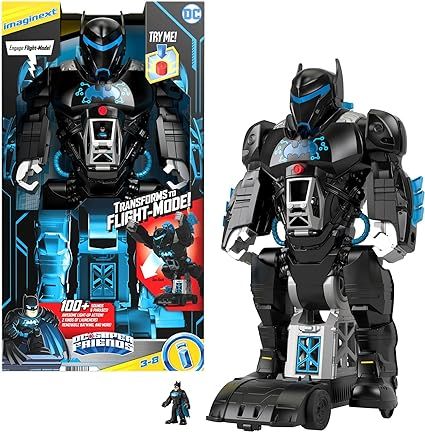 Fisher-Price Imaginext DC Super Friends Bat-Tech Batbot, Transforming 2-in-1 Batman Robot and Pla... | Amazon (US)