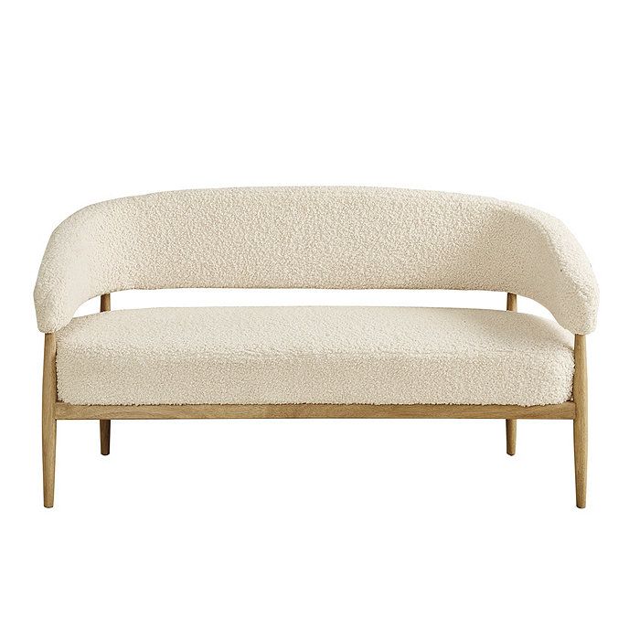 Elina Curved Upholstered Bench | Ballard Designs, Inc.