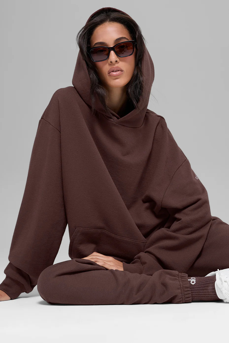 Hazy Mock Neck Pullover - Brownstone | Alo Yoga (US)