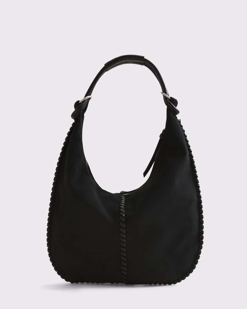 Women's Vegan Suede Whipstitch Tote Bag | Women's Accessories | Abercrombie.com | Abercrombie & Fitch (US)
