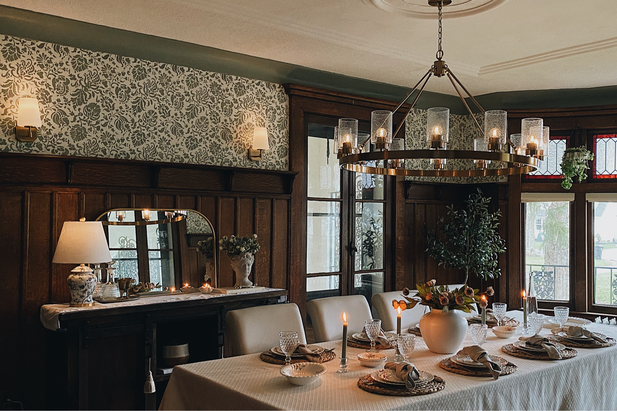 Our gorgeous dining room lighting - chandelier and sconces by Hunter Fan Company 🤎 Hunter is having a sale on all fans and fixtures (including clearance) now through Friday 7/26!

#LTKStyleTip #LTKHome #LTKSaleAlert