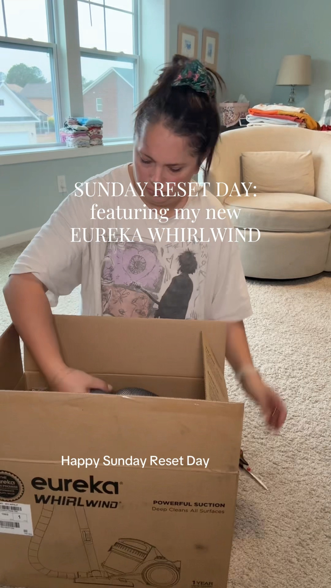 Sunday reset day after a week of my husband & kids sick, the house is a mess, and I have 2 weeks worth of laundry to fold, again. 

Trying this new eureka whirlwind vacuum out- and it worked way better than my old Dyson has in a long time! Super affordable, and on sale right now for the holidays! 

#LTKFindsUnder100 #LTKmomlife #LTKHome