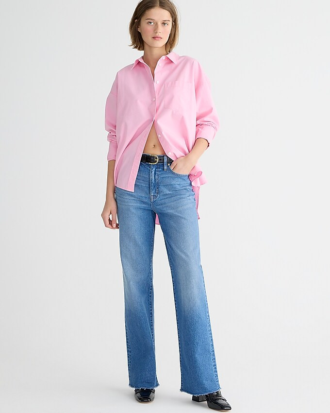 Full-length slim wide-leg jean in Lakeshore wash | J. Crew US
