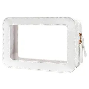 LETGO Clear Makeup Bag, TSA Approved Toiletry Organizer with Zipper, Fit Carry-on Travel Essentia... | Amazon (US)