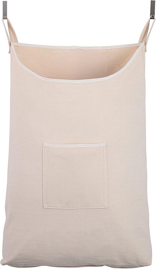 Laundry Collector, Laundry Hamper, Door Hanging Laundry bag with hooks (Beige, 65Liters) | Amazon (US)