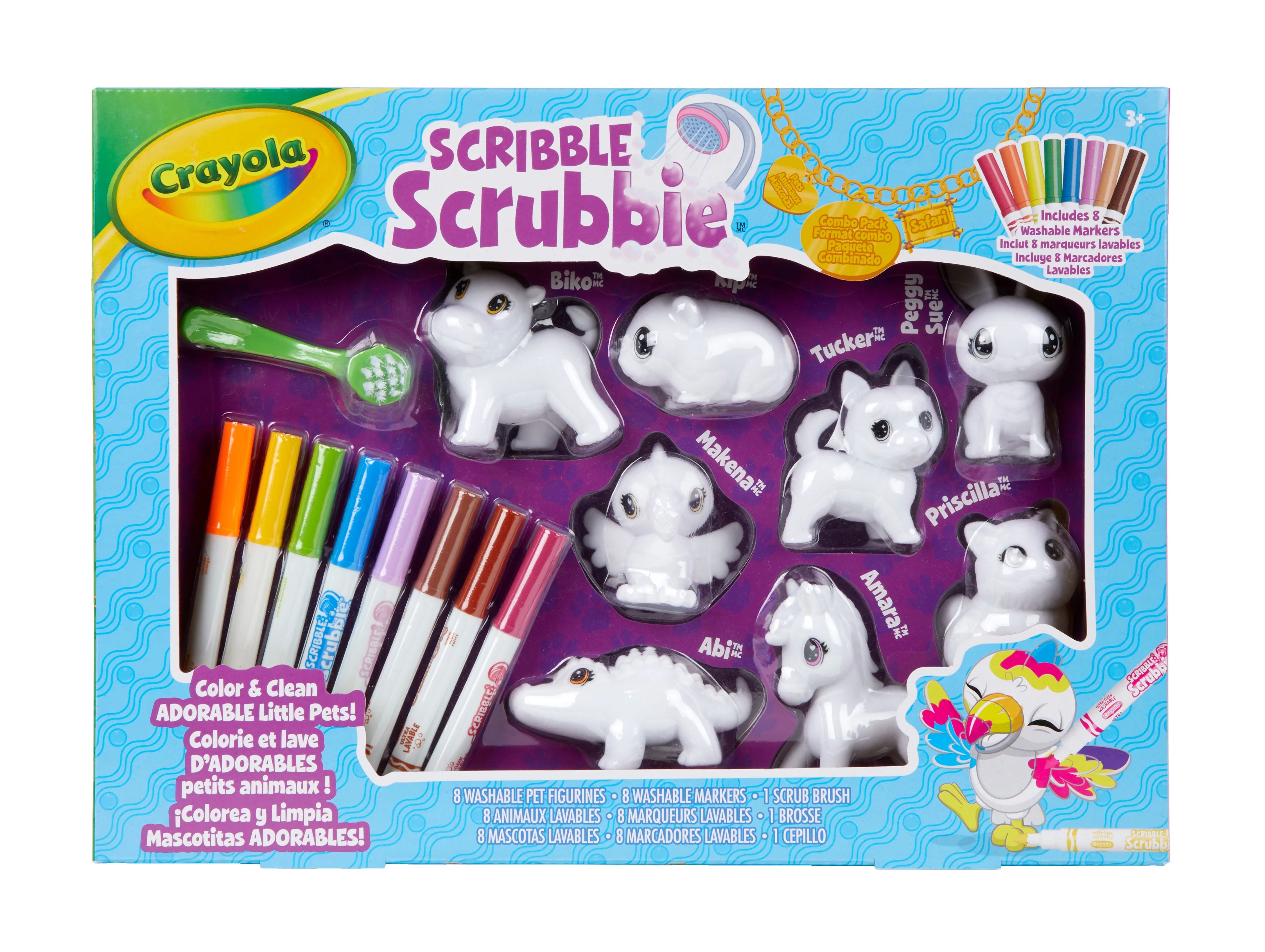 Crayola Scribble Scrubbie Pet Combo 17 Piece Set Beginner Boys and Girls Ages 3+ | Walmart (US)