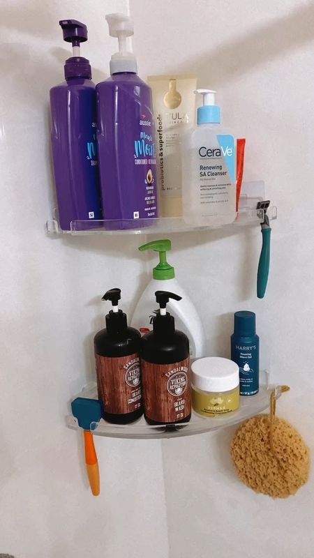 Shower organization // adhesive shower shelves // Amazon organization // home organization 

#LTKunder50 #LTKhome #LTKsalealert
