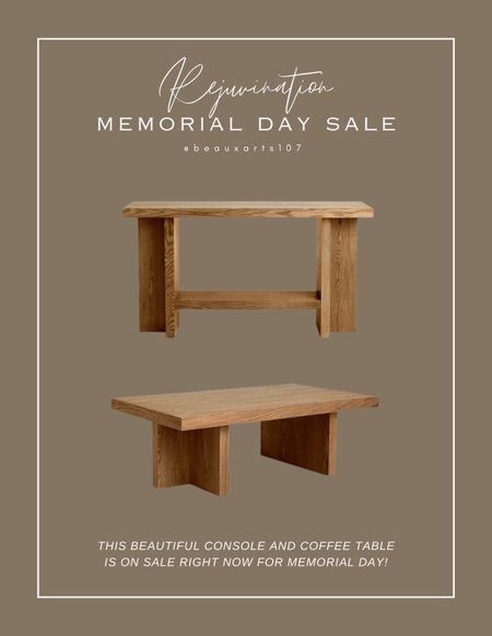 Save on this beautiful console and coffee table!! 

#LTKHome #LTKStyleTip #LTKSaleAlert