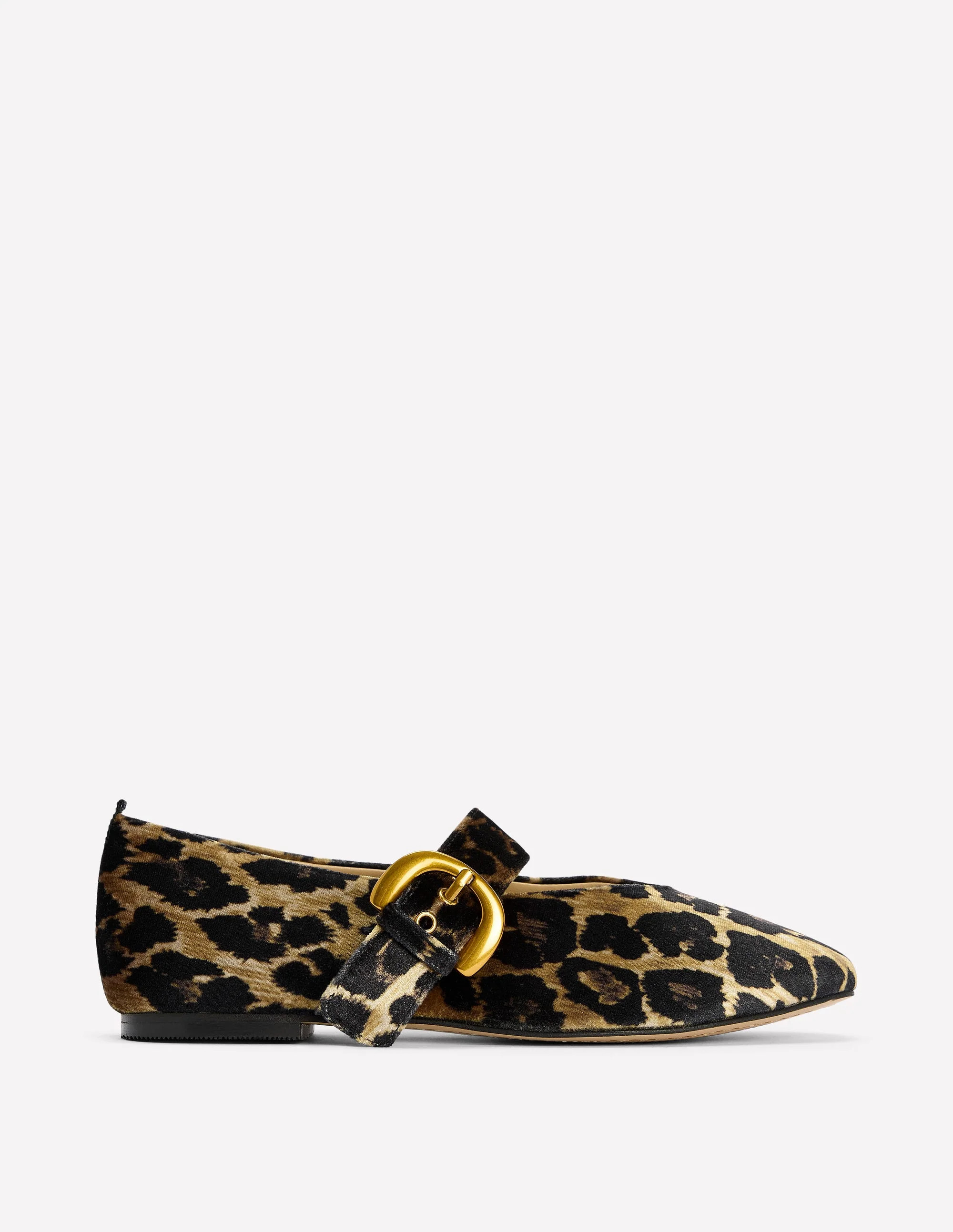 Kylie Flat Buckle Mary Janes-Leopard | Boden UK