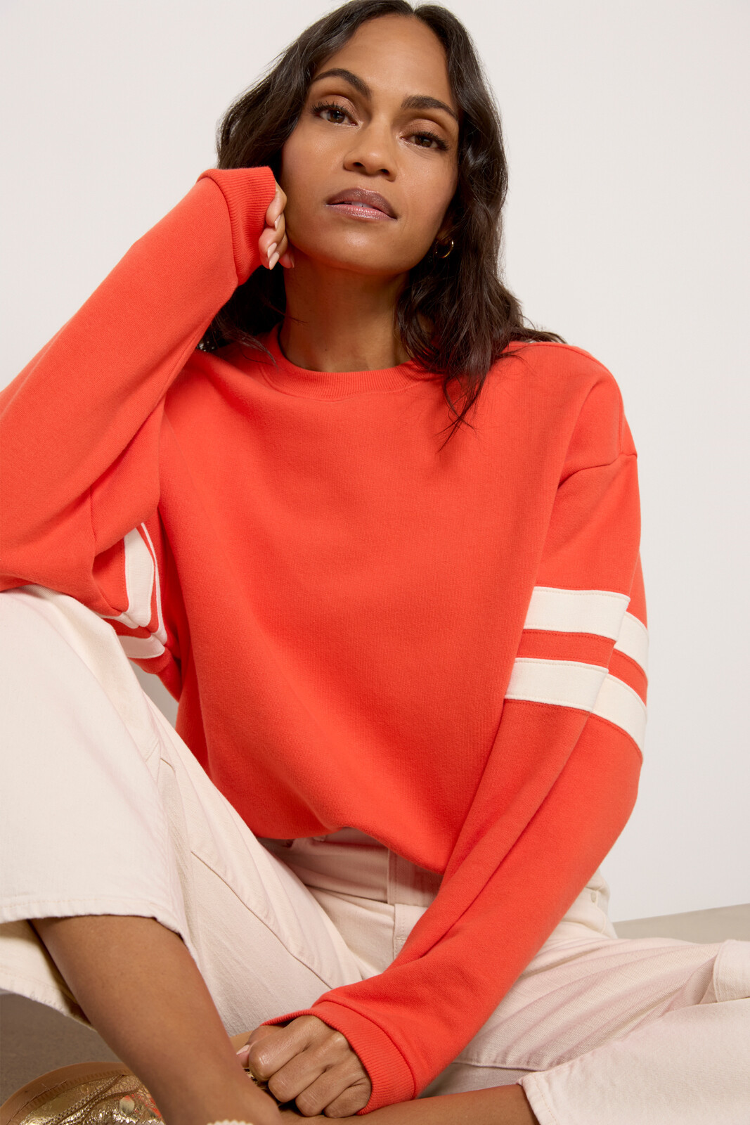 Oversized Varsity Sweatshirt | Evereve