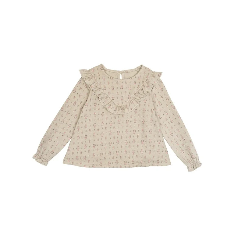 Modern Moments by Gerber Toddler Girl V-Neck Ruffle Top and Pant Set, 2-Piece, Sizes 12 Months - ... | Walmart (US)