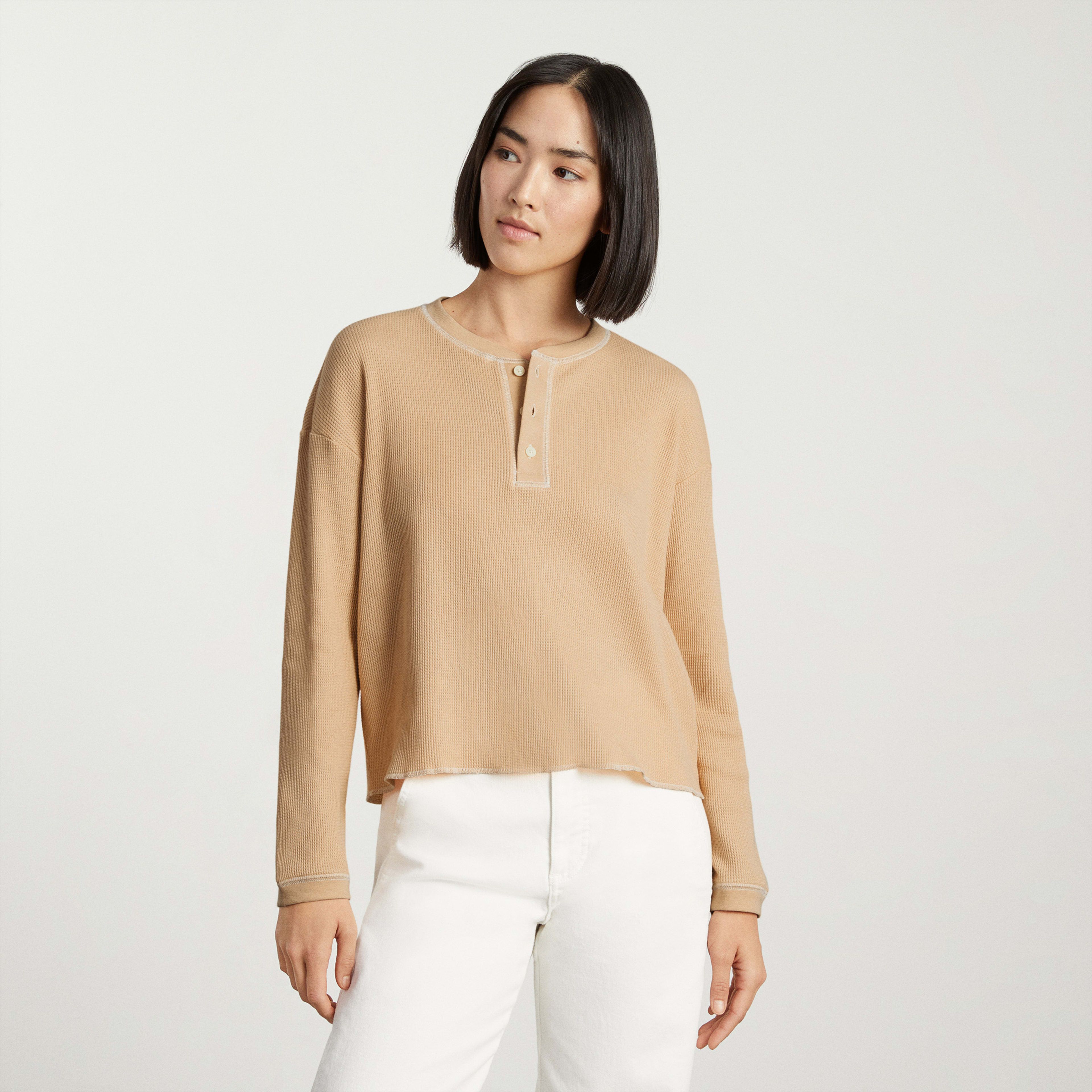 The Organic Cotton Waffle Henley | Everlane