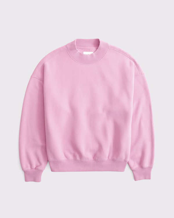 Women's Sunday Mockneck Crew | Women's Tops | Abercrombie.com | Abercrombie & Fitch (US)