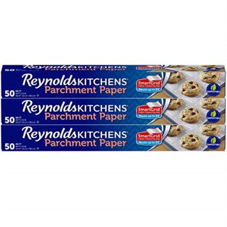 Reynolds Kitchens Parchment Paper Roll with SmartGrid - 3 Boxes of 50 Square Feet (150 Sq. Ft Total) | Walmart (US)