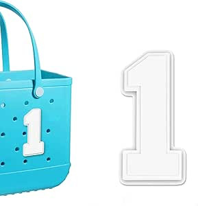 Number Charms for Bogg Bag, White Number 0-9 Decorative Accessories Insert Charms Compatible with... | Amazon (US)