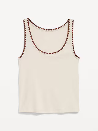 Embroidered Tank Top | Old Navy (US)