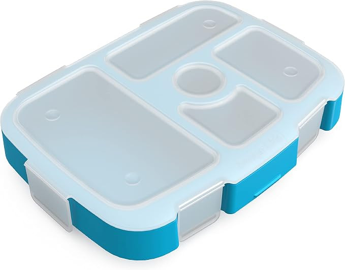 Bentgo® Kids Prints Tray with Transparent Cover - Reusable, BPA-Free, 5-Compartment Meal Prep Co... | Amazon (US)
