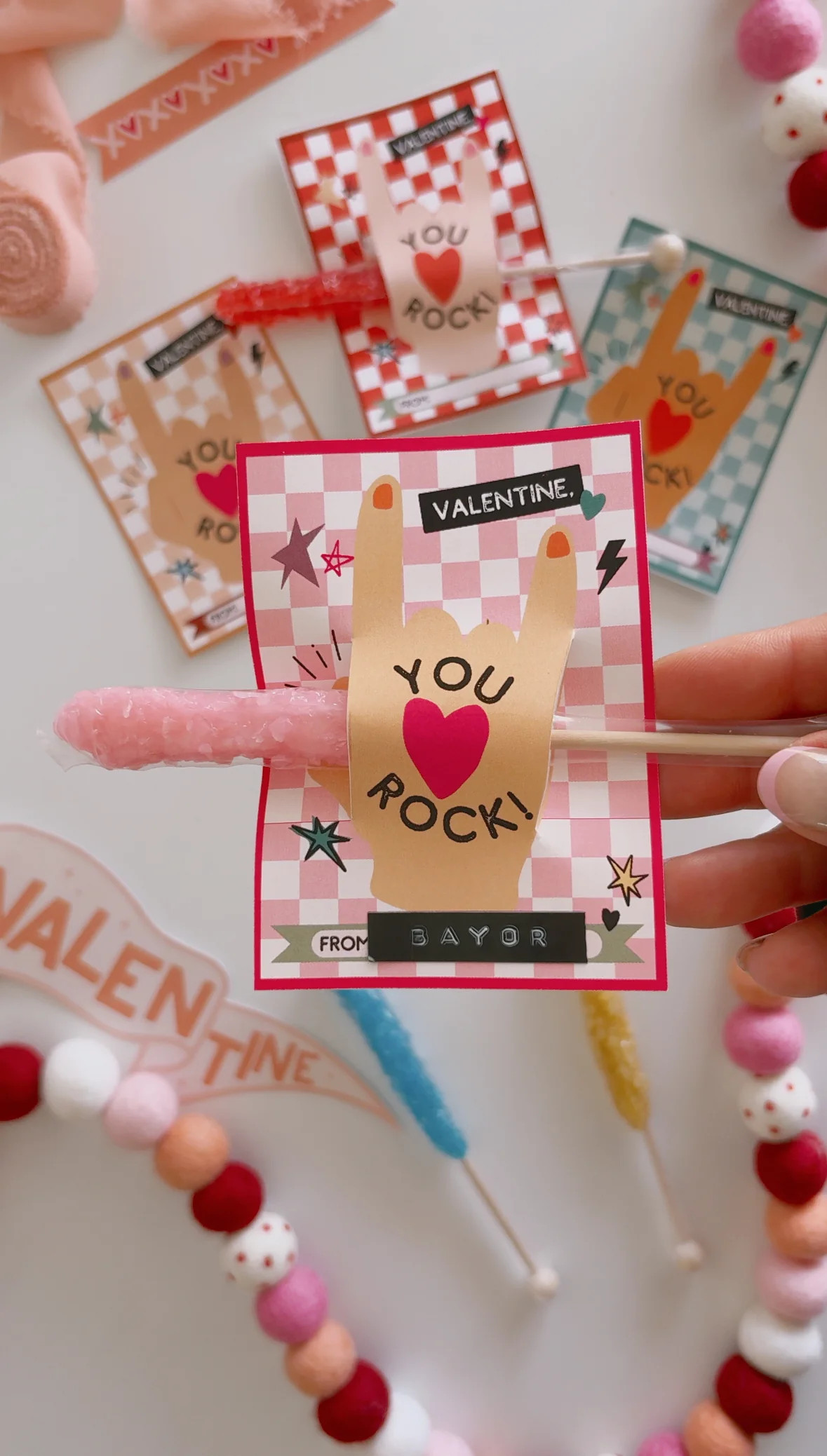 You Rock Valentines | Printable Valentines | The Letter Vee